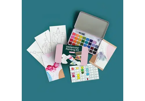  Cate Paper Co. Flower Girls Watercolor Painting Kit 