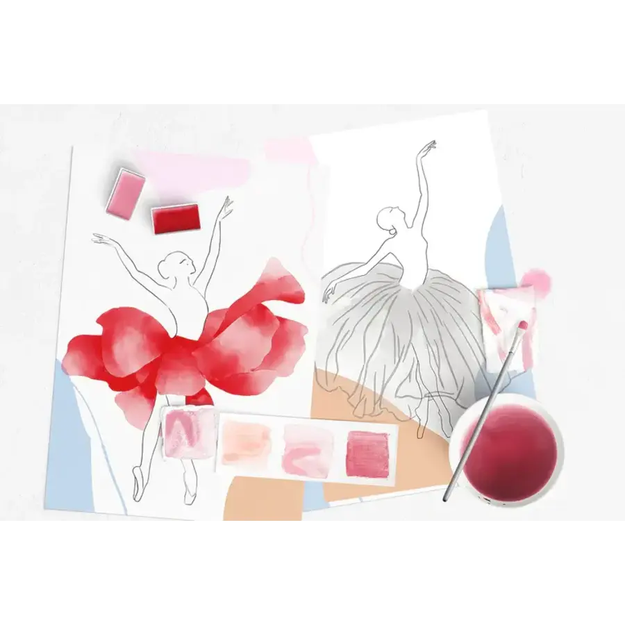 Flower Girls Watercolor Painting Kit