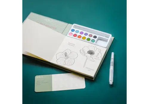  Cate Paper Co. Watercolor Book and Paint Set - State Flowers 