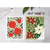 Cate Paper Co. Holiday Blooms Paint-By-Numbers Kit