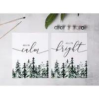 Snowy Woods Paint-By-Numbers Kit