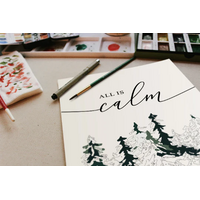Snowy Woods Paint-By-Numbers Kit