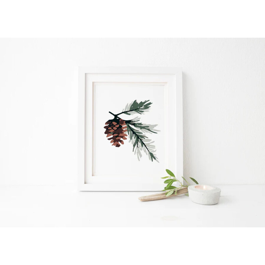 Winter Greenery Paint-By-Numbers Kit