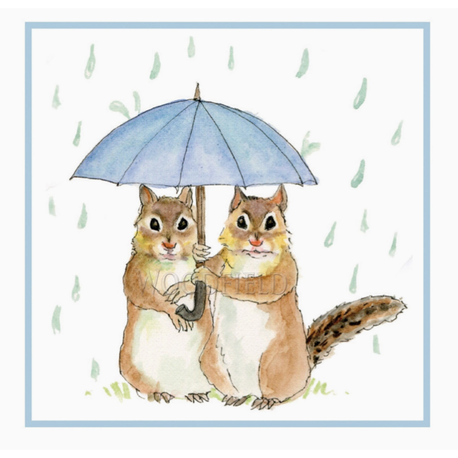Raindrops Gift Enclosure Card