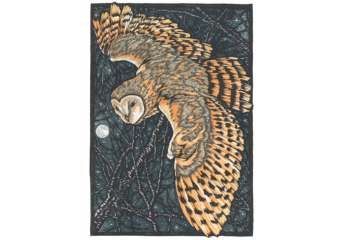  Artists to Watch Moonlight Owl Blank Card 