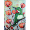 Artists to Watch Ruby Throated Hummingbird Blank Card