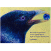 Artists to Watch Blackbird with T. Wilder Quote Blank Card