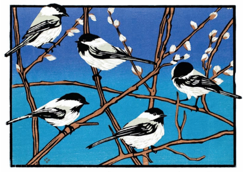  Artists to Watch Chickadees Holiday Boxed Cards 