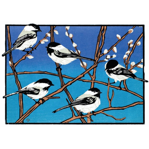  Artists to Watch Chickadees Holiday Boxed Cards 
