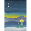 Artists to Watch Aurora with Trees & Moon Boxed Cards
