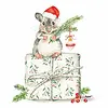 Paper Products Design Christmas Mouse Beverage Napkins