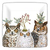 Paper Products Design Holiday Hoot 10" Square Plate