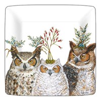 Holiday Hoot 10" Square Plate