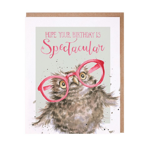  Wrendale Designs Spectacular Owl Birthday Card 