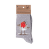Wrendale Designs Women's Christmas Socks Jolly Robin