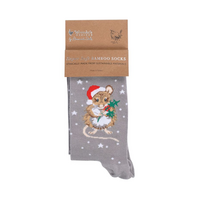 Women's Christmas Socks Mouse