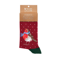 Women's Christmas Socks Season's Tweetings