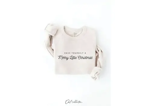  Oat Collective HAVE YOURSELF A MERRY Sweatshirt Heather Dust 