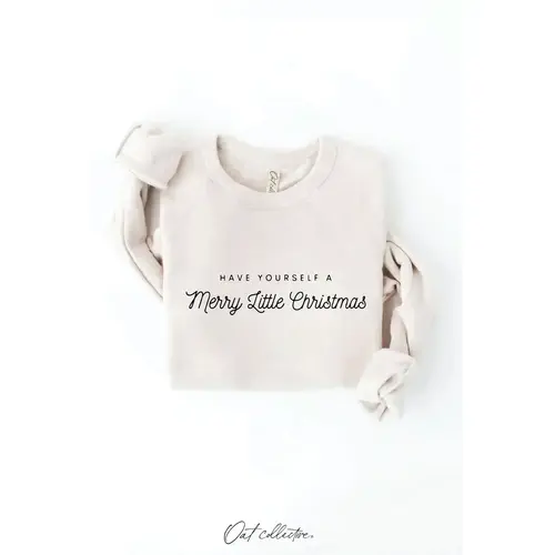  Oat Collective HAVE YOURSELF A MERRY Sweatshirt Heather Dust 