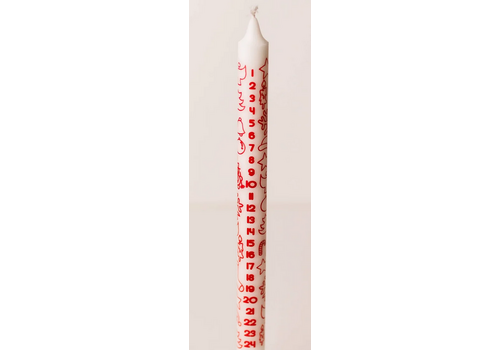  Talla Imports Advent Taper Candle 