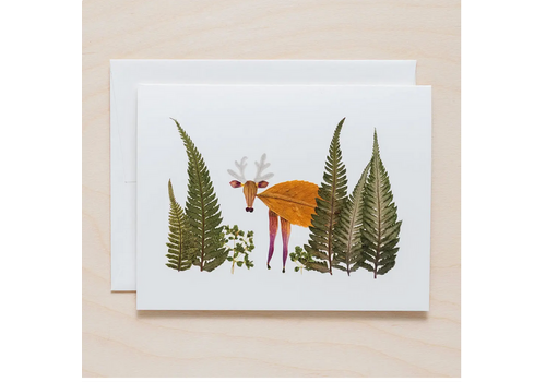  Petal People Press Reindeer Card 