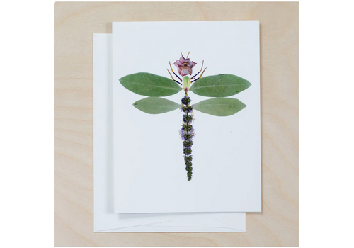  Petal People Press Dragonfly Card 