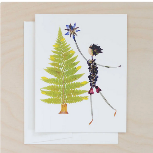  Petal People Press Christmas Star Card 