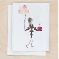Cake & Balloons Birthday Card