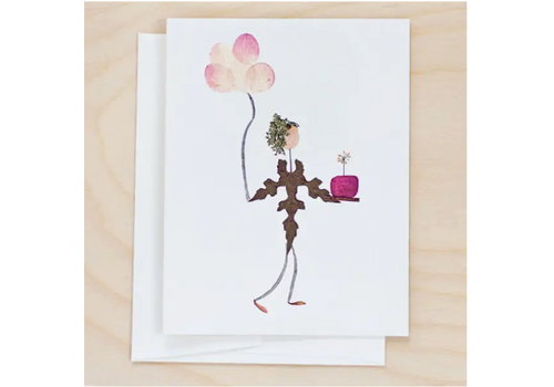  Petal People Press Cake & Balloons Birthday Card 