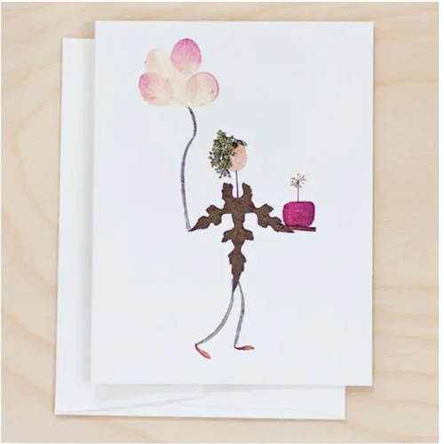  Petal People Press Cake & Balloons Birthday Card 