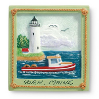 Resin Magnet Harbor Light