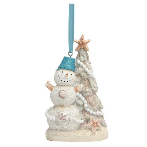  Cape Shore Beachy Snowman Ornament 