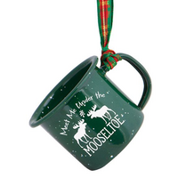 Mini Camp Mug Ornament Meet Me Under the Mooseltoe