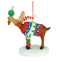 Christmas Sweater Moose Ornament