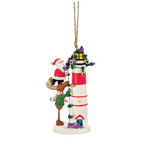  Cape Shore Lighthouse Santa Ornament Portsmouth 