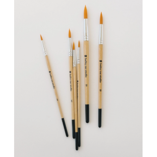  Bailey Rae Studio Round Tip Watercolor Brush Set 6 Piece 