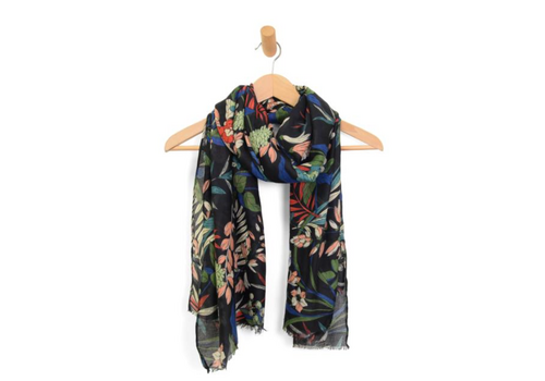  Joy Accessories Black Wild Meadow Scarf 
