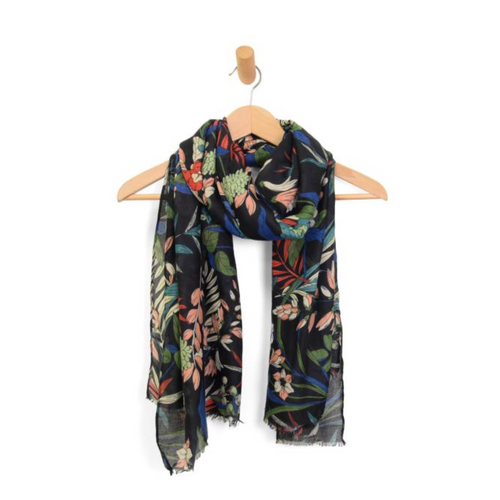  Joy Accessories Black Wild Meadow Scarf 