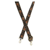 Joy Accessories 1.2" Tan Scrolling Floral Embroidered Guitar Strap