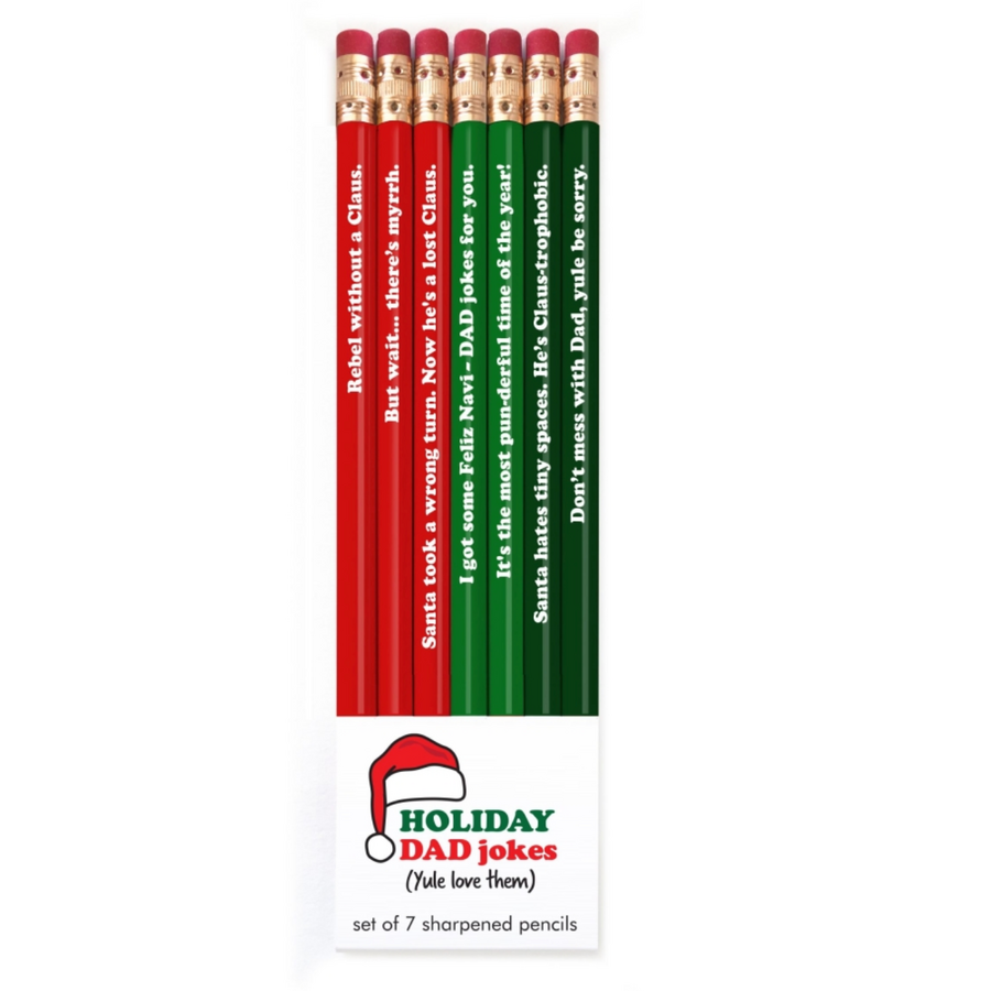 Holiday Dad Jokes Pencil Set