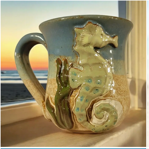  Mudworks Pottery Seahorse Mug 