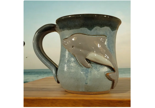  Mudworks Pottery Lester the Dolphin Mug 