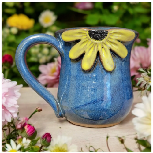  Mudworks Pottery Black-Eyed Susan Mug 