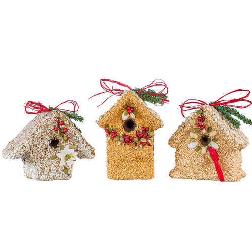 Mr Bird Poinsettia Birdie Cottage   Mr Bird Poinsettia Birdie Cottage
