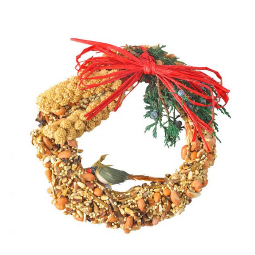  Mr Bird Rustic Bird Seed Wreath 6" 