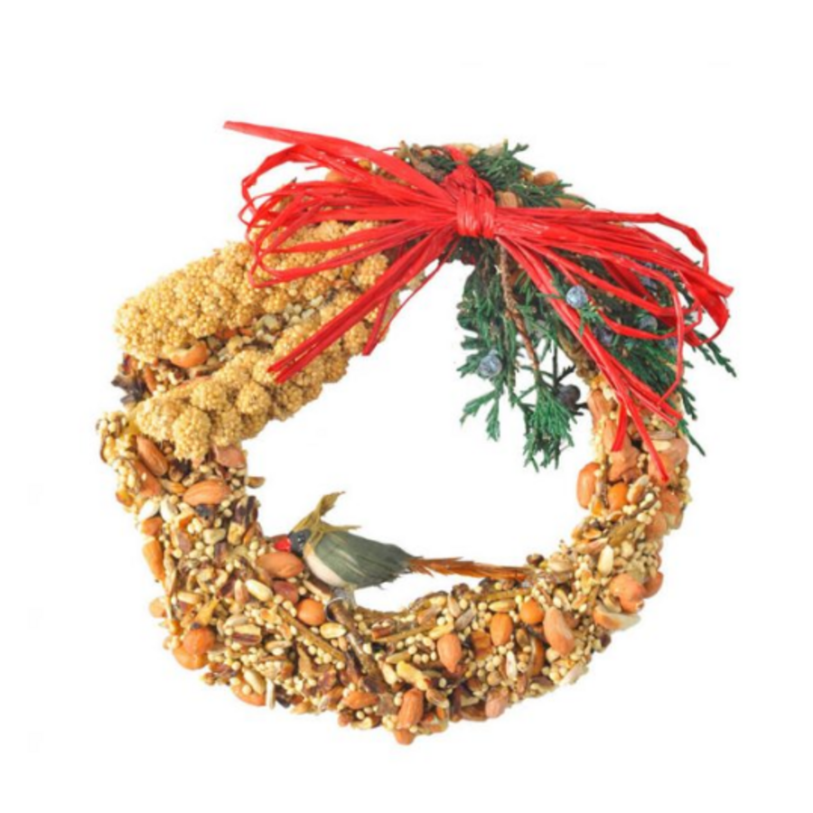 Rustic Bird Seed Wreath 6"
