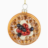Silver Tree Home & Holiday 3.5" Glass Waffle with Fruit & Cream Ornament