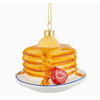 Silver Tree Home & Holiday 3.25" Glass Stack of Pancakes Ornament