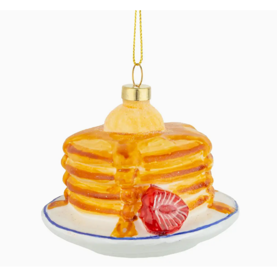3.25" Glass Stack of Pancakes Ornament