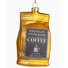 Silver Tree Home & Holiday 4" Glass Coffee Bag Ornament